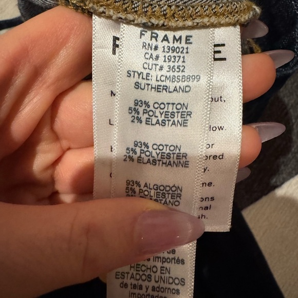 Frame Denim Blue Flare Wide Leg Jeans - Picture 3 of 4